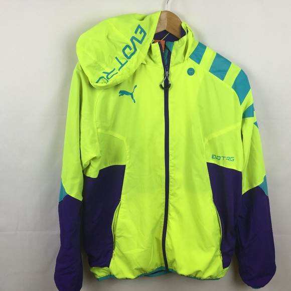 puma neon green jacket